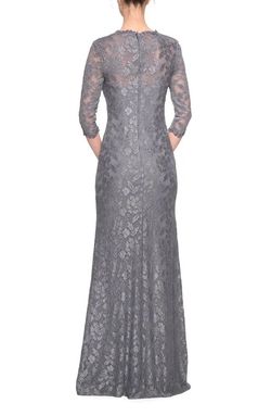 La Femme Silver Size 6 Polyester Bridgerton A-line Dress on Queenly