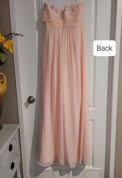 Davids Bridal Pink Size 6 Bridesmaid Floor Length Tulle A-line Dress on Queenly