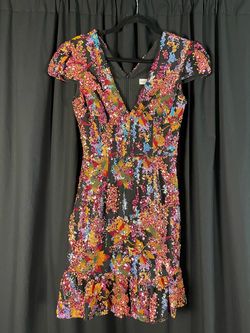 Dress the population Multicolor Size 4 Euphoria Sequined Homecoming Cocktail Dress on Queenly
