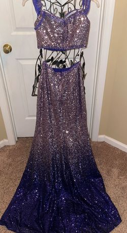 Ellie Wilde Purple Size 2 Prom Floor Length Pageant Straight Dress on Queenly