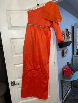 Orange Size 2 Mermaid Dress on Queenly
