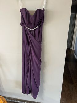 David's Bridal Purple Size 6 Military Black Tie Straight Dress on Queenly