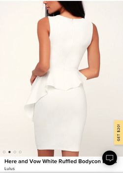 Lulus White Size 4 Floor Length Bridgerton A-line Dress on Queenly