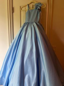 Rachel Allan Blue Size 0 $300 Ball gown on Queenly