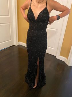 Sherri Hill Black Tie Size 2 Floor Length 50 Off Straight Dress on Queenly
