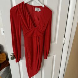 Hello Molly Red Size 0 Euphoria Midi Medium Height Nightclub Cocktail Dress on Queenly