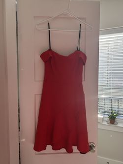 Style 4XGR577 B. Darlin Red Size 4 Medium Height Cocktail Dress on Queenly