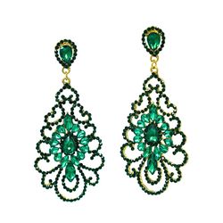 Queenly Green Tall Height 70 Off Earrings Dress on Queenly