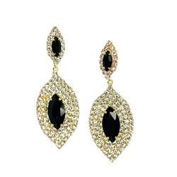Queenly Black Sequined Earrings Dress on Queenly
