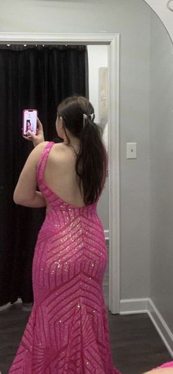 Jovani Pink Size 8 Prom Mermaid Dress on Queenly