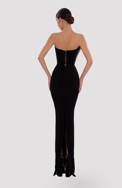 Style AD5013 Albina Dyla Black Size 0 Ad5013 Straight Dress on Queenly