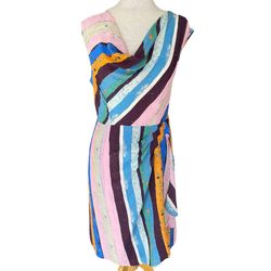 Tracy Reese Multicolor Size 10 Euphoria Midi Cocktail Dress on Queenly