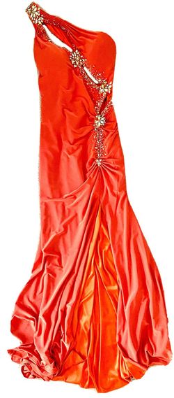 Chique Prom Orange Size 0 Mini Tall Height 50 Off Side slit Dress on Queenly