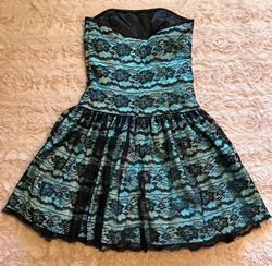Jessica McClintock Blue Size 5 Homecoming Girls Size A-line Dress on Queenly