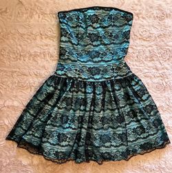 Jessica McClintock Blue Size 5 Homecoming Girls Size A-line Dress on Queenly