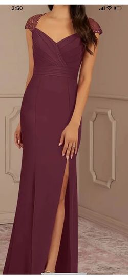 Azazie Pink Size 12 Side slit Dress on Queenly