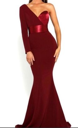 Portia and Scarlett Red Size 2 Military Ball Floor Length Straight Dress on Queenly
