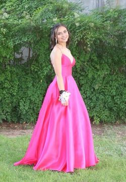 Sherri Hill Pink Size 0 Free Shipping Black Tie A-line Dress on Queenly