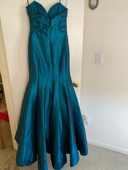 Mac Duggal Blue Size 8 Black Tie Ball gown on Queenly