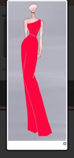Fernando Wong Red Size 4 Floor Length Custom Pageant Jumpsuit Dress on Queenly