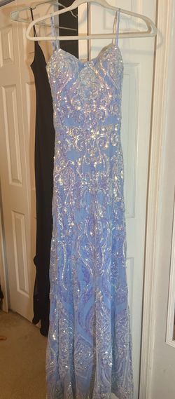 Windsor Blue Size 0 Prom Military Straight Dress on Queenly