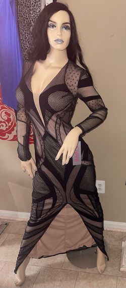 Jovani Black Size 8 Fun Fashion Pattern Cocktail Dress on Queenly