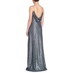 Silver Size 00 Straight Dress on Queenly
