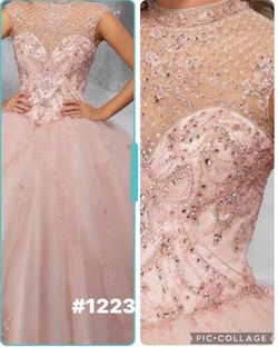Mori Lee Pink Size 0 Pageant Quinceanera Wedding Guest Black Tie Ball gown on Queenly