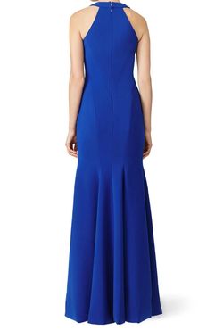 Theia Blue Size 4 Military Ball Black Tie Mermaid Dress on Queenly