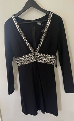 Venus Black Size 4 Pageant Homecoming Cocktail Dress on Queenly