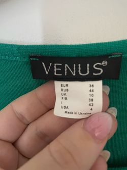 Venus Green Size 4 Pageant Midi Cocktail Dress on Queenly