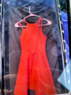 Style -1 Orange Size 4 A-line Dress on Queenly