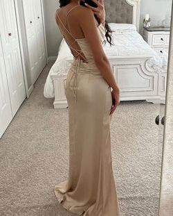 Nude Size 2 Side slit Dress on Queenly