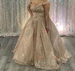 Nude Size 12 Ball gown on Queenly