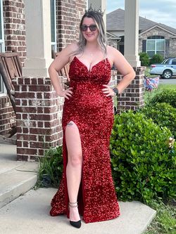 Portia and Scarlett Red Size 8 Floor Length A-line Dress on Queenly