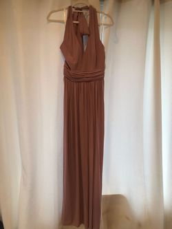 David's Bridal Pink Size 6 Sorority Formal Tall Height A-line Dress on Queenly