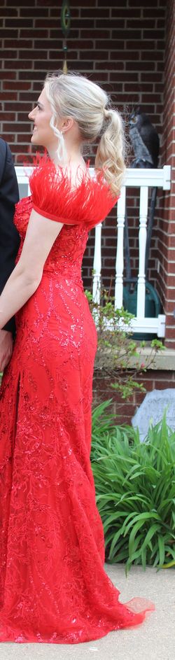 Sherri Hill Red Size 0 Floor Length 50 Off Black Tie Straight Dress on Queenly