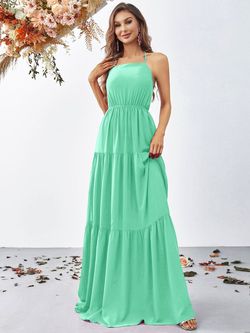 Style FSWD0925 Faeriesty Green Size 0 Corset Polyester Tulle Jersey Floor Length Straight Dress on Queenly