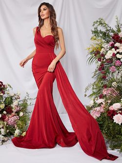 Style FSWD0768 Faeriesty Red Size 0 Jersey Fswd0768 Silk Tall Height Satin Straight Dress on Queenly