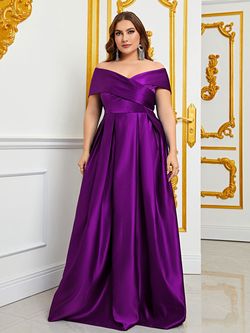 Style FSWD0861P Faeriesty Purple Size 24 Plus Size A-line Dress on Queenly