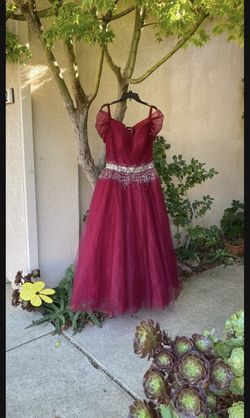Custom Red Size 8 Sweetheart 50 Off Corset Ball gown on Queenly
