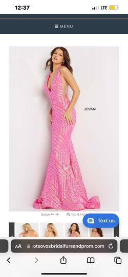 Jovani Hot Pink Size 4 Appearance Mermaid Floor Length Straight Dress on Queenly