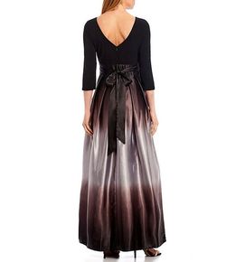 Ignite Evenings Black Size 10 Sleeves Floor Length A-line Dress on Queenly