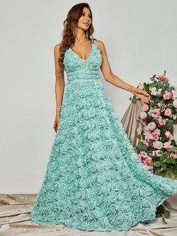 Style FSWD0842 Faeriesty Green Size 4 Jersey Floor Length Straight Dress on Queenly
