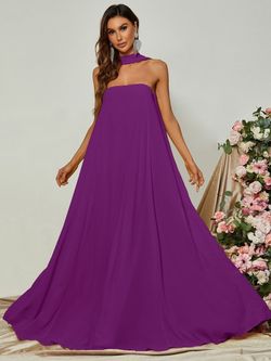 Style FSWD0847 Faeriesty Purple Size 8 Fswd0847 Polyester Tall Height A-line Dress on Queenly
