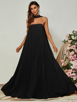 Style FSWD0847 Faeriesty Black Size 0 Jersey Tulle Military Floor Length A-line Dress on Queenly