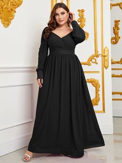Style FSWD0795P Faeriesty Black Size 20 Backless Military Polyester Floor Length A-line Dress on Queenly
