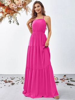 Style FSWD0925 Faeriesty Pink Size 0 Barbiecore Fswd0925 Tall Height Polyester Straight Dress on Queenly