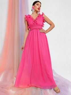 Style FSWD8069 Faeriesty Hot Pink Size 8 Fswd8069 Jersey A-line Dress on Queenly