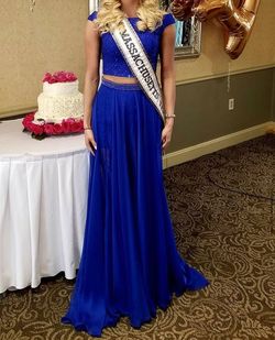 Sherri Hill Blue Size 0 Pageant Prom Jumpsuit Dress on Queenly